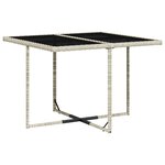 vidaXL Ensemble à manger de jardin et coussins 9 Pièces gris clair rotin