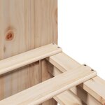 vidaXL Lit bibliothèque sans matelas 135x190 cm bois massif