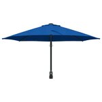 vidaXL Parasol mural de jardin bleu azur 250 cm