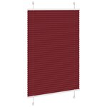 vidaXL Store plissé rouge bordeaux 90x100 cm largeur du tissu 89 4 cm