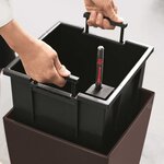 Lechuza jardinière cubico color 40 all-in-one muscade 13151