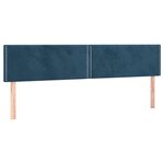 vidaXL Sommier à lattes de lit avec matelas LED bleu foncé 120x190 cm