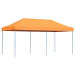 vidaXL Tente de fête 292 x 580 x 315 cm Orange Tissu Oxford