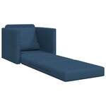 vidaXL Sofa-lit 2-en-1 Bleu 74x77x81 cm Tissu