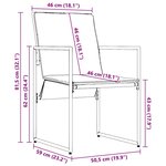 vidaXL Ensemble de salle à manger pour jardin 9 Pièces Noir Acier
