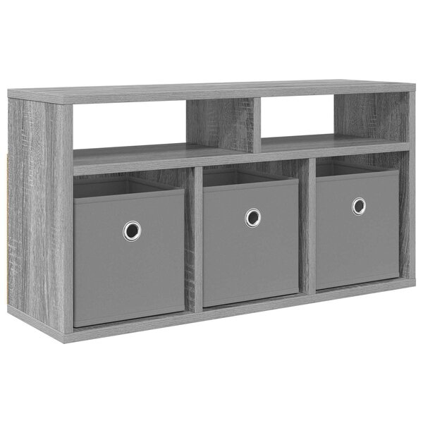 vidaXL Basboard avec tiroir Gris Sonoma 72 x 22 5 x 38 cm