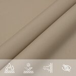 vidaXL Voile de parasol tissu oxford triangulaire 5x7x7 m taupe