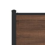 vidaXL Cadre de lit métal avec tête de lit et pied de lit 90x190 cm