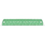 vidaXL Serre avec cadre en acier vert 48 m² 12x4x2 m
