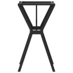 vidaXL Pieds de table à manger cadre en Y 50x40x73 cm fonte