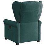 vidaXL Fauteuil de massage inclinable Vert foncé Tissu