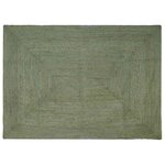 vidaXL Tapis de surface Rectangulaire Vert olive 160 x 230 cm Jute