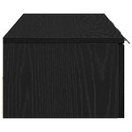 vidaXL Meuble mural Chêne noir 102 x 30 x 20 cm Bois d'ingénierie
