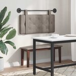 vidaXL Tête de lit suspendue Gris PU antique