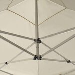 vidaXL Tente de réception pliable professionnelle Aluminium 3x3m Crème