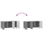 vidaXL Meuble TV Sonoma gris 99 x 34 5 x 52 cm Bois d'ingénierie