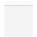 vidaXL Boîte de rangement blanc 100x42x46 cm bois d'ingénierie
