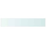 vidaXL Panneau pour étagère Verre transparent 110 x 20 cm
