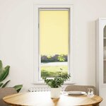 vidaXL Store enrouleur occultant jaune largeur du tissu 45 7 cm