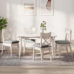 vidaXL Coussins de siège 4 Pièces Gris clair 40 x 40 x 6 cm Microfibre