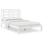 vidaXL Cadre de lit sans matelas blanc 120x200 cm bois de pin massif