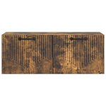 vidaXL Meuble TV mural Chêne fumé 78 5 x 31 x 30 cm Bois d'ingénierie