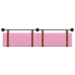 vidaXL Tête de lit suspendue Rose PU antique
