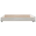 vidaXL Tiroirs de lit 2 Pièces Blanc Bois de pin massif