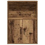 vidaXL Bibliothèque vieux bois 60x24x85 cm bois d'ingénierie