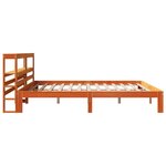 vidaXL Cadre de lit sans matelas cire marron 180x200cm bois pin massif