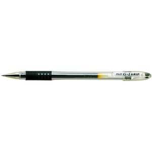 Stylo à bille G1 GRIP pointe fine encre gel noire x 12 PILOT