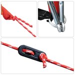 vidaXL Tente familiale tipi 8 personnes gris et orange imperméable