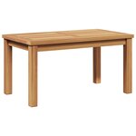 vidaXL Table basse Marron 70 x 40 x 36 cm Bois de teck solide