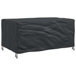 vidaXL Housse pour mobilier d'extérieur Noir 172 x 113 x 73 cm 600D