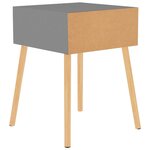 vidaXL Tables de chevet 2 Pièces Gris 40x40x56 cm Bois d'ingénierie