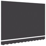vidaXL Tissu de remplacement pour auvent pour cadre 3 5x2 m Anthracite