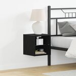 vidaXL Meuble TV Noir 30 x 28 5 x 30 cm Bois d'ingénierie
