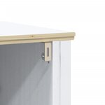 vidaXL Meubles de salle de bain 3 Pièces BERG blanc bois de pin massif