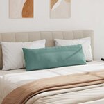 vidaXL Coussins de canapé 2 Pièces Vert Mer 120 x 40 cm