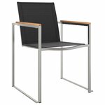 vidaXL Ensemble de salle à manger pour jardin 7 Pièces Marron