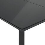 vidaXL Ensemble à manger de jardin coussins 5Pièces Noir Résine tressée