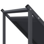 vidaXL Portant de bois chauffage anthracite 70x43x34 5 cm