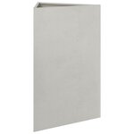 vidaXL Jardinières 2 Pièces triangulaire 50x43x75 cm acier inoxydable