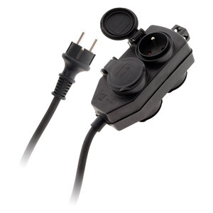 Boitier de dérivation 4 prises IP44 - câble 3G 1 5 H07RN-F - Longueur 5m NF - Zenitech