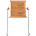 vidaXL Chaises de jardin lot de 8 avec coussins Bois d'acacia solide