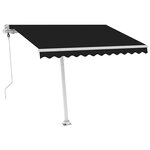 vidaXL Auvent automatique sur pied 300x250 cm Anthracite