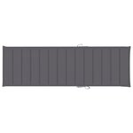 vidaXL Chaise longue double avec coussins anthracite Pin imprégné
