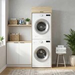 vidaXL Armoire pour machine à laver Sonoma 67 5 x 68 x 200 cm