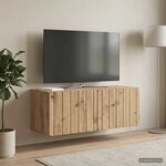 vidaXL Meuble TV mural 78 5 x 31 x 30 cm Chêne artisanal