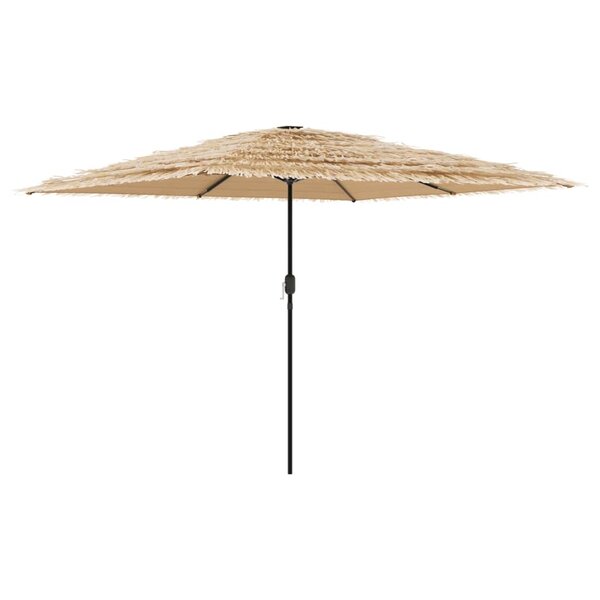 vidaXL Parasol de jardin avec mât en acier marron 288x288x225 cm